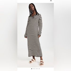 525 Striped Polo Dress